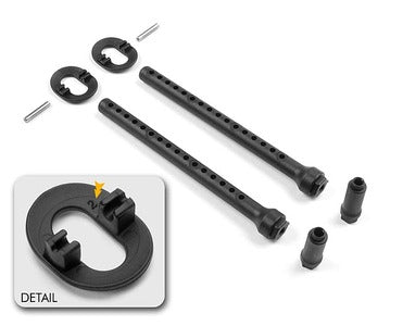 Xray FRONT BODY MOUNT SET +2MM HEIGHT SKU: XR301324