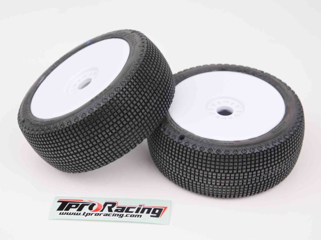 TPRO 1/8 OffRoad SKYLINE Racing Tire Pre-Mounted (T4 – Super Soft)(WH)