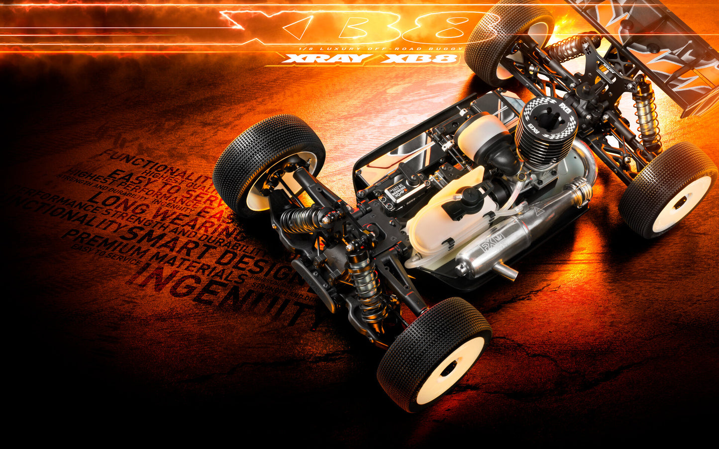 XRAY XB8'24 - 1/8 LUXURY NITRO OFF-ROAD CAR XR350019