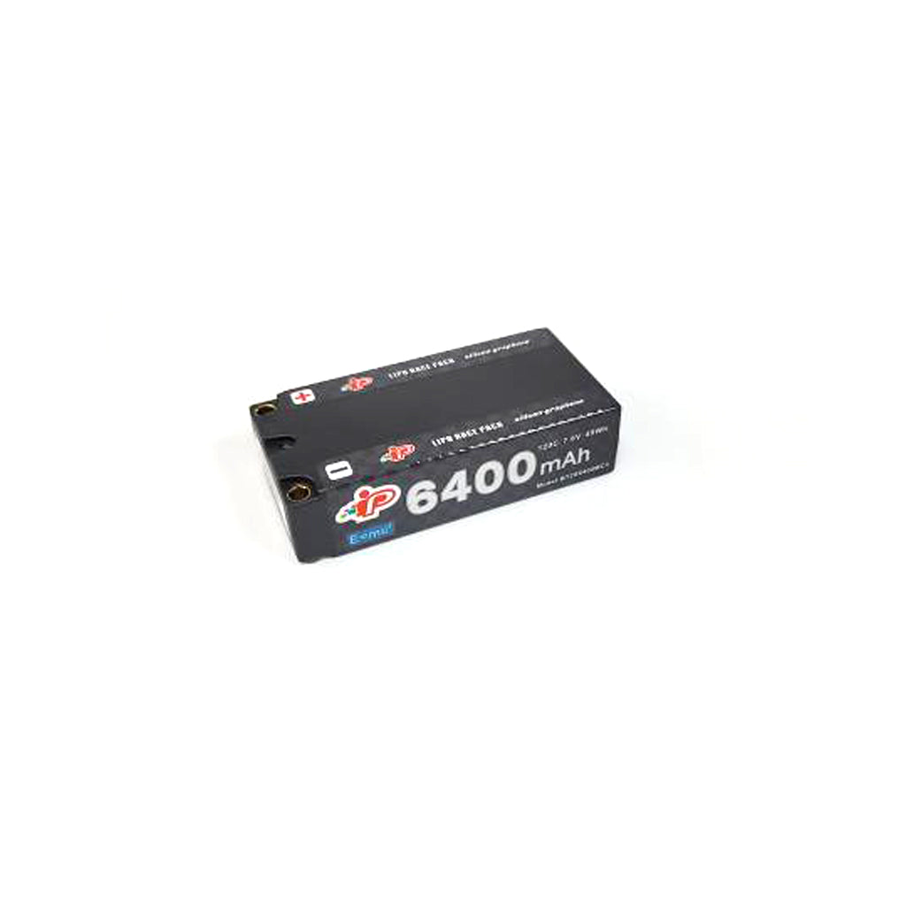 Intellect LiPo LiHV 6400mAh 2S 25.1mm Shorty 7.6v SKU: IPBT2S6400MC3