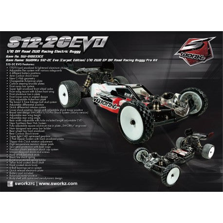 SWORKz S12-2C EVO Limited (Carpet Edition) 1/10 2WD Buggy Kit