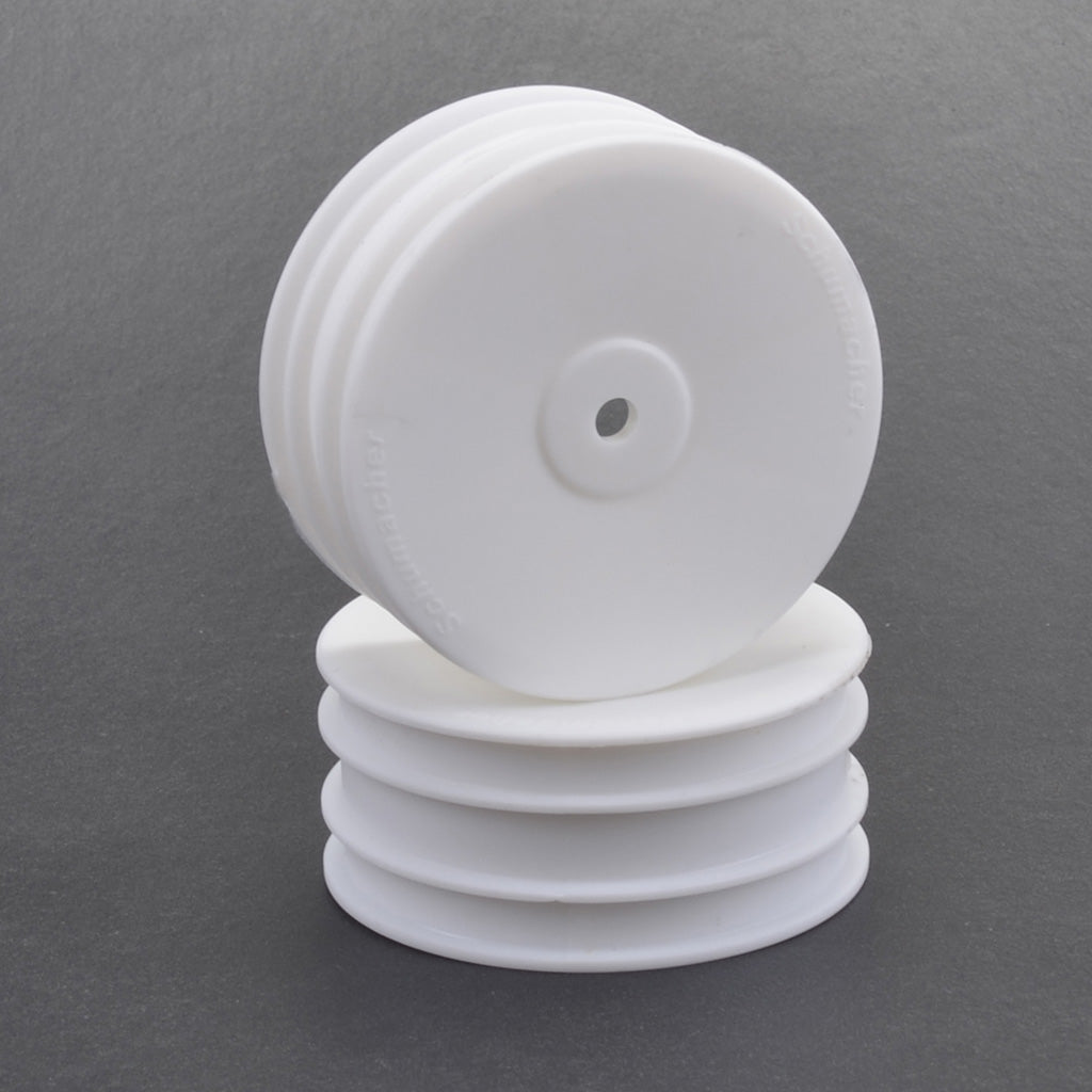 Schumacher WHEEL; HEX FRONT - WHITE - 4WD - PR SKU: U4496