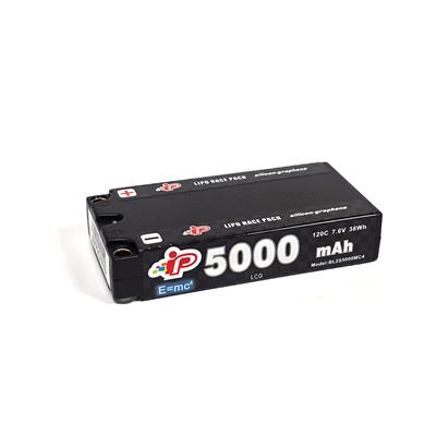 Intellect LiPo LiHV 5000mAh 2S 20mm Shorty 7.6v SKU: IPBL2S5000MC4