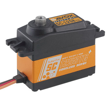 SAVOX HIGH TORQUE CORELESS DIGITAL SERVO 12KG@6.0V-UPDATE SAV-SC1258TG+